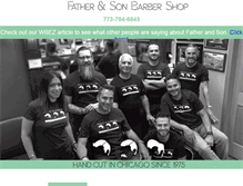 Tablet Screenshot of fatherandsonbarbershop.com